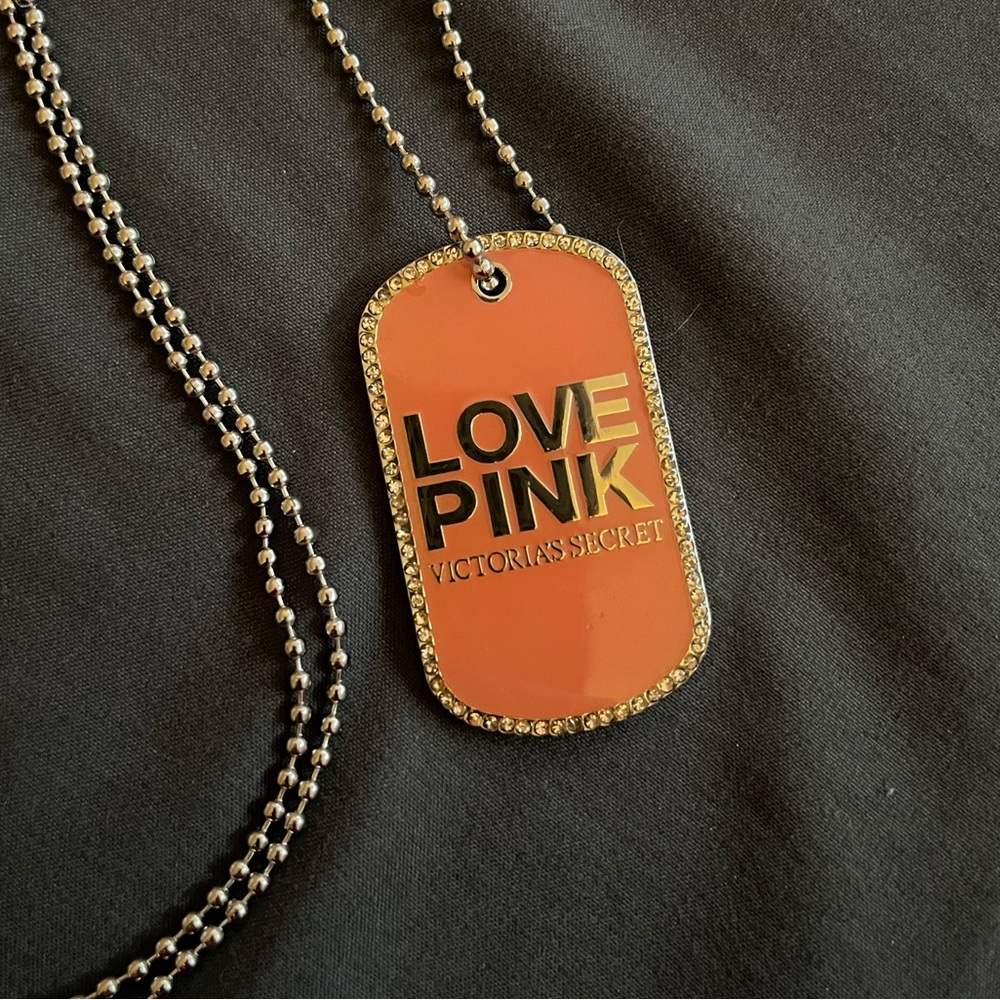 Victoria’s Secret pink dog tag
